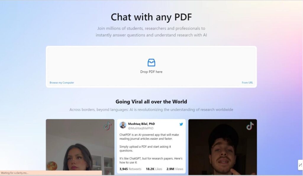ابزارهای چت با PDF